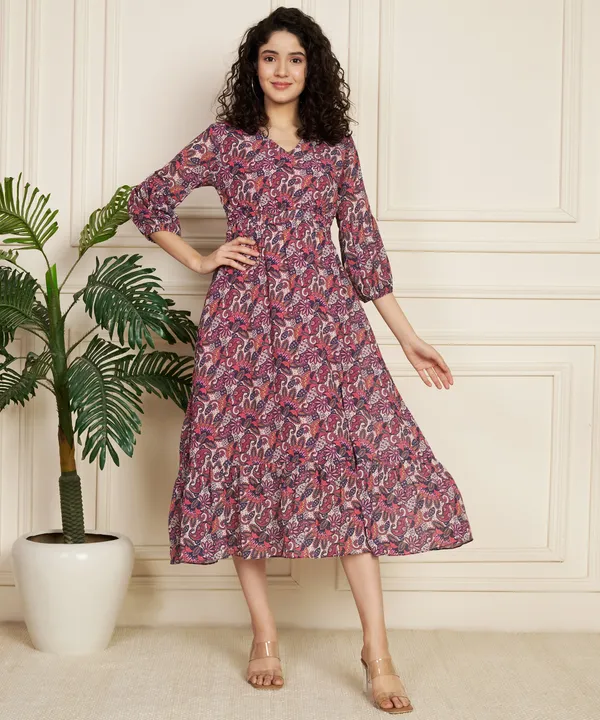 Fbella_Women_Chiffon_Paisley_Print_Maxi_Dress