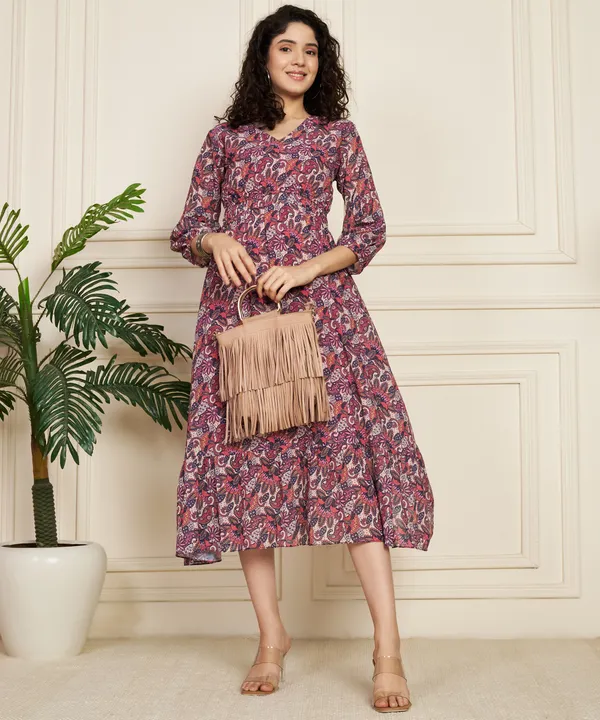 sachin and babi light blue dress Mallory Boho Paisley Chiffon Dress – Liam & Company