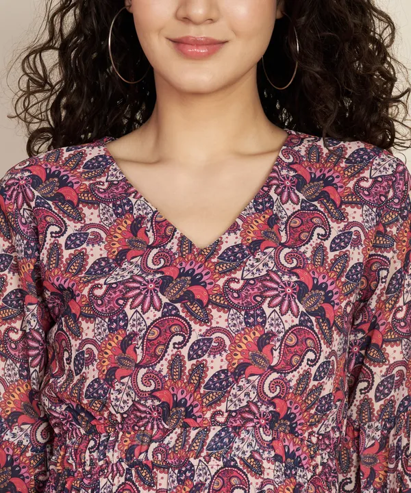 Fbella_Women_Chiffon_Paisley_Print_Maxi_Dress