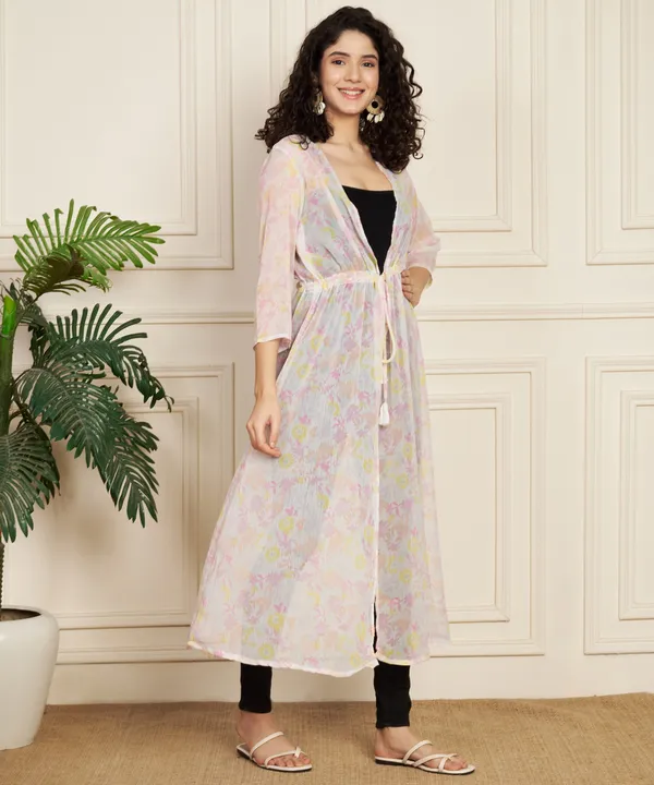 Fbella_Women_Chiffon_Printed_Long_Shrug