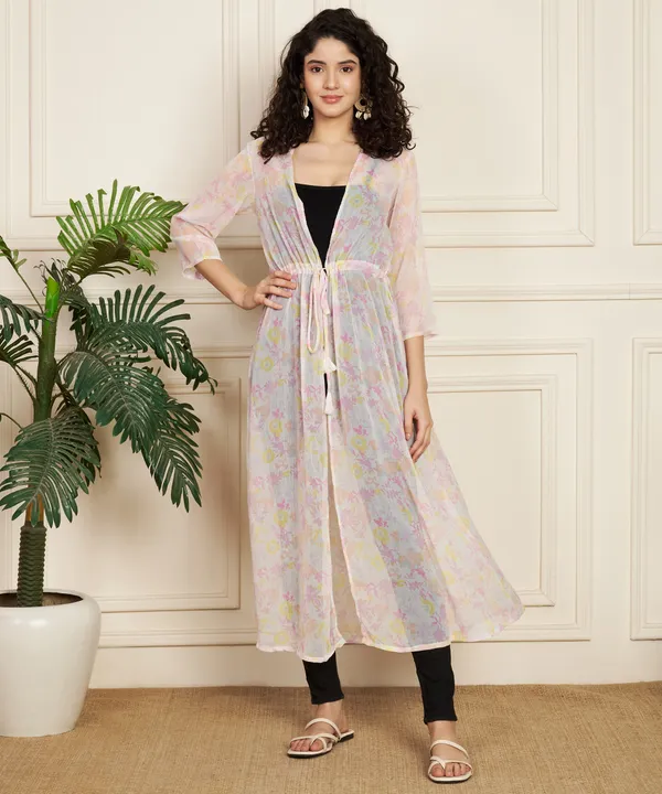 Fbella_Women_Chiffon_Printed_Long_Shrug