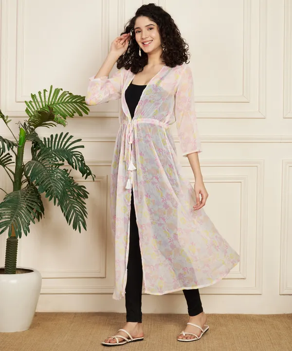 Fbella_Women_Chiffon_Printed_Long_Shrug