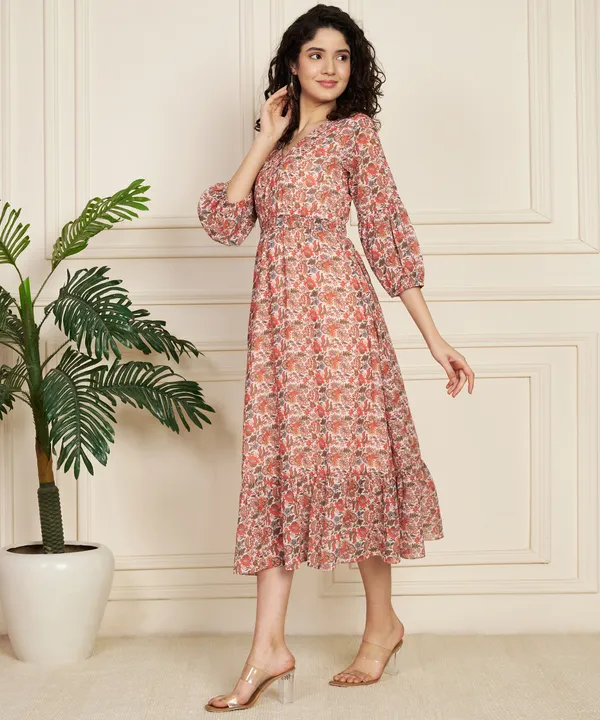 Fbella_Women_Chiffon_Tiered_Printed_Maxi_Dress