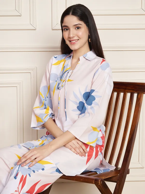 Fbella_Women_Cotton_Slub_Tropical_Hues_Co-ord_Set