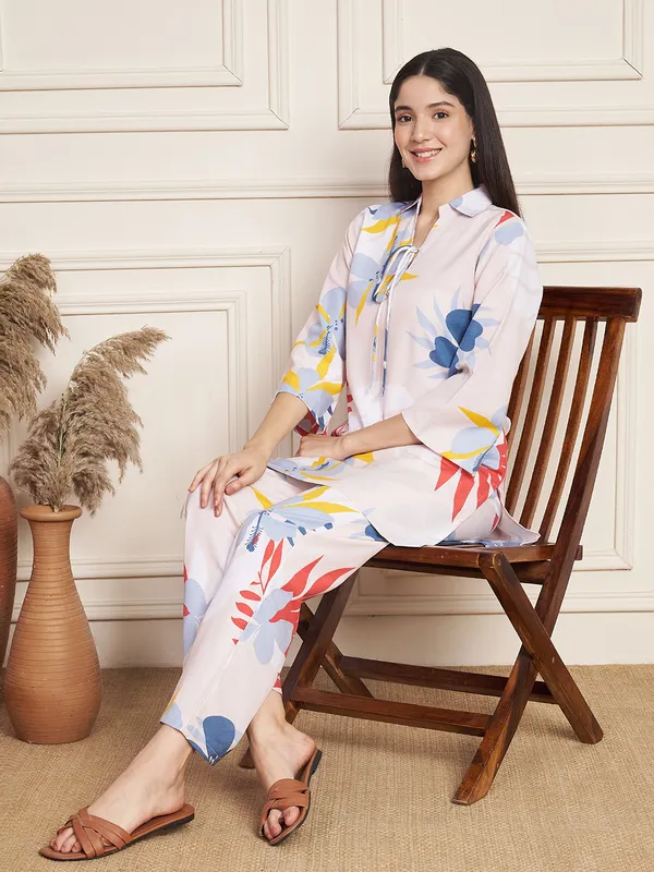 Fbella_Women_Cotton_Slub_Tropical_Hues_Co-ord_Set