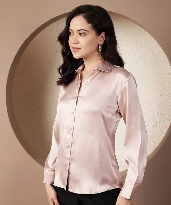 Fbella_Women_Elegance_blush_pink_satin_Shirt