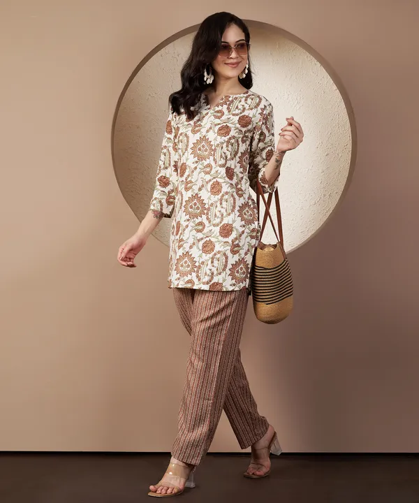 Fbella_Women_Floral_Cotton_Cord_Set