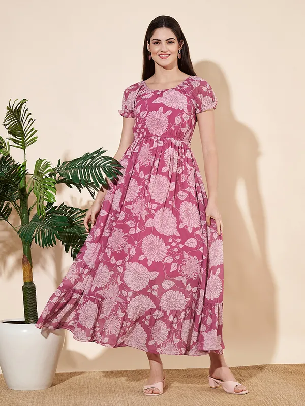 Fbella Clothing Fbella Women Floral Georgette Maxi Long Dress Price in  India Buy Fbella Clothing Fbella Women Floral Georgette Maxi Long Dress 