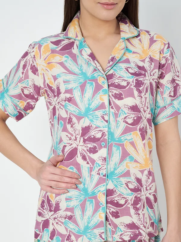 Fbella_Women_Floral_Night_Suit