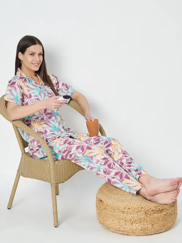 Fbella_Women_Floral_Night_Suit