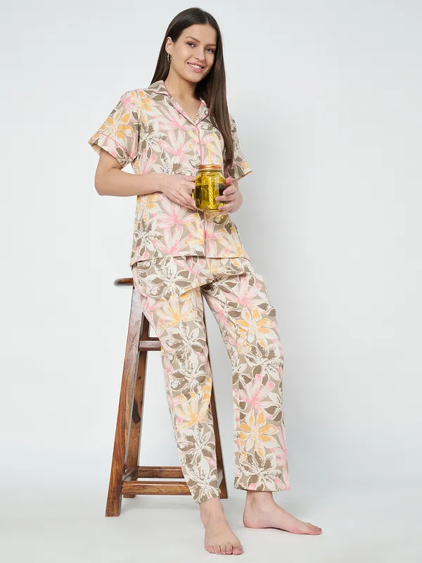 Fbella_Women_Floral_Night_Suit