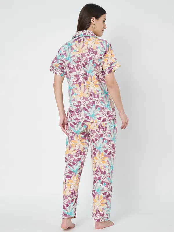 Fbella_Women_Floral_Night_Suit