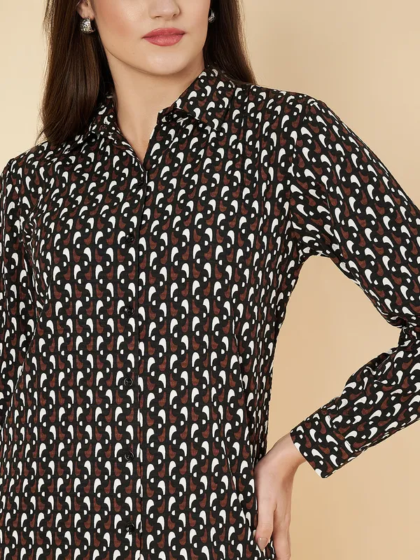 Fbella_Women_Geometric_Print_Shirt
