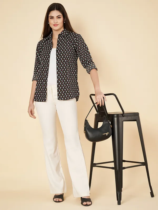 Fbella_Women_Geometric_Print_Shirt