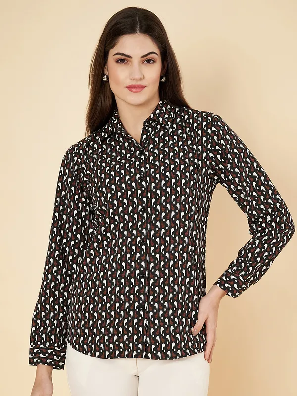 Fbella_Women_Geometric_Print_Shirt