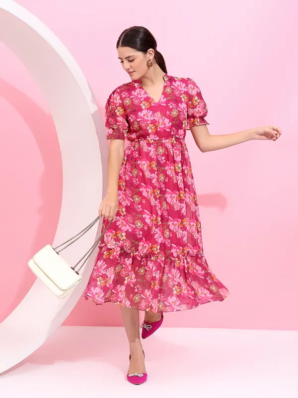 Fbella_Women_Georgette_Red_Ruffle_Dress