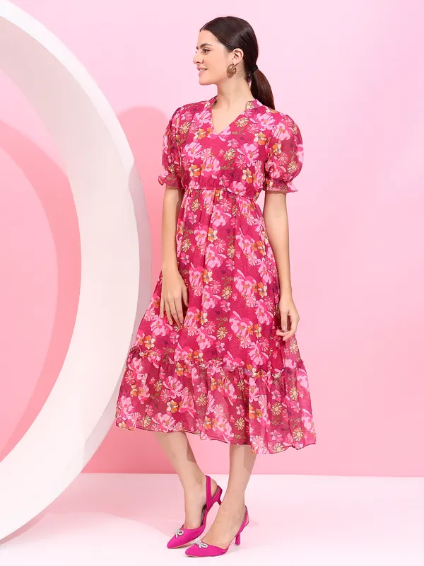 Fbella_Women_Georgette_Red_Ruffle_Dress