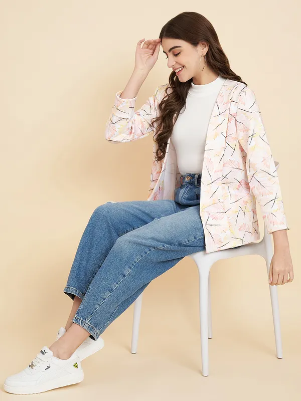 Fbella_Women_Knitted_Printed_Open_Front_Jacket_Shrug