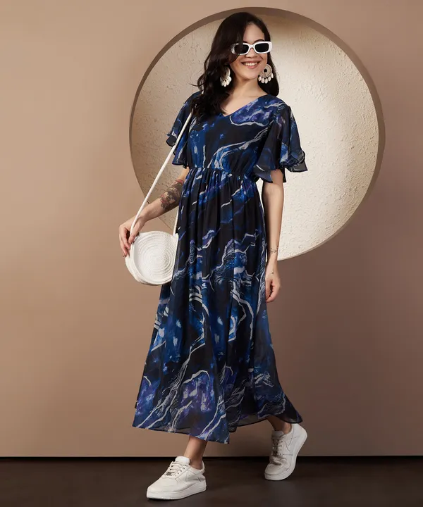 Fbella_Women_Midnight_Marble_Georgette_Maxi_Dress