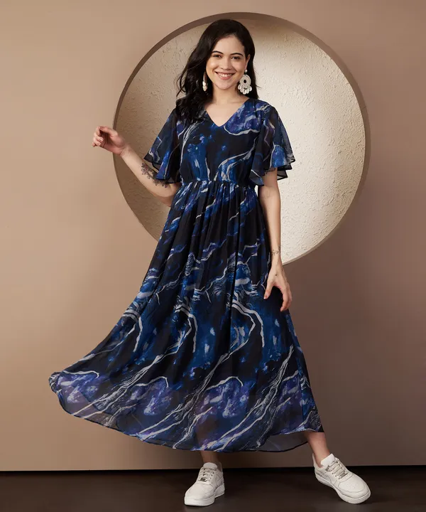 Fbella_Women_Midnight_Marble_Georgette_Maxi_Dress