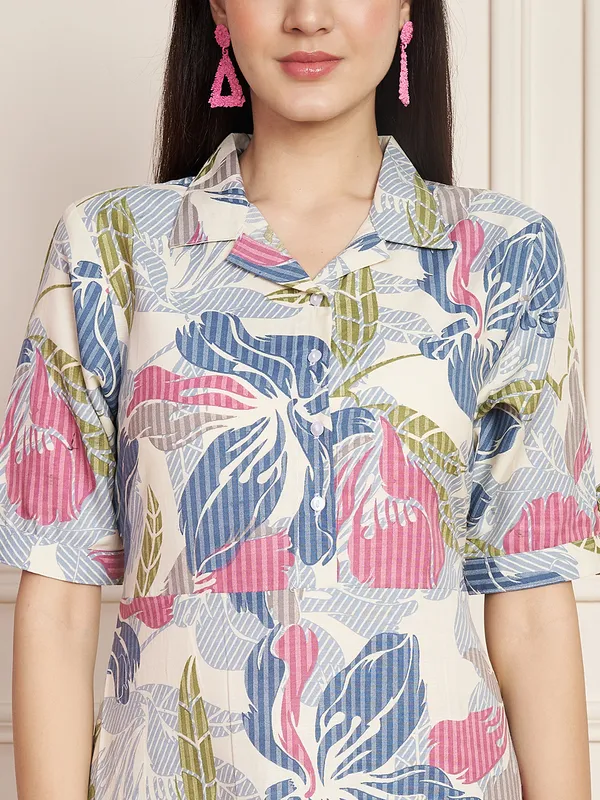 Fbella_Women_Multicolor_Floral_Printed_Cotton_A-Line_Dress.