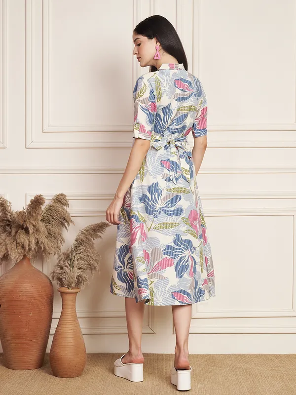 Fbella_Women_Multicolor_Floral_Printed_Cotton_A-Line_Dress.