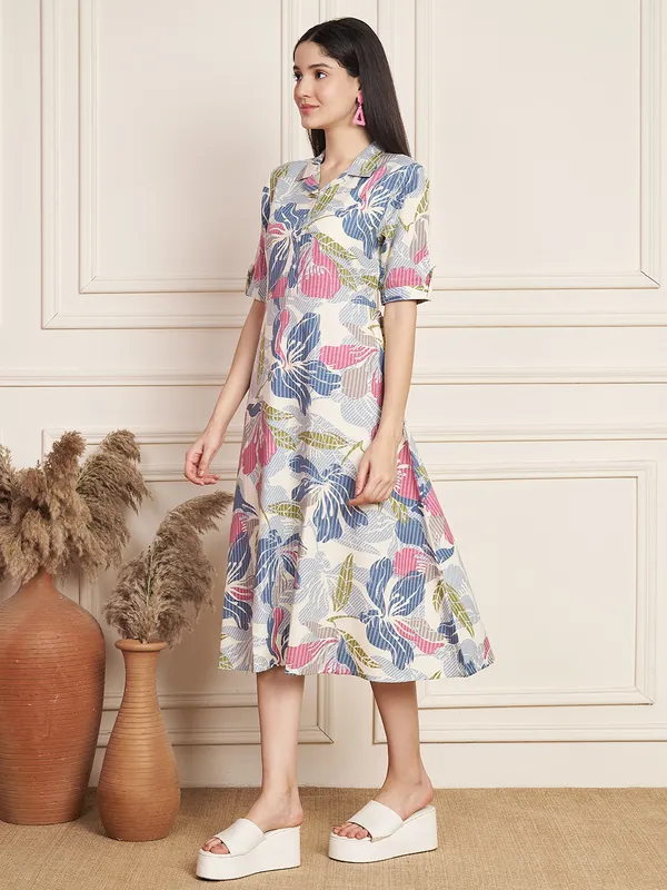 Fbella_Women_Multicolor_Floral_Printed_Cotton_A-Line_Dress.
