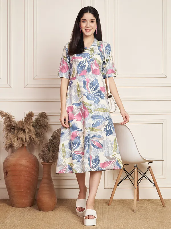 navy blue dress for baby girl Buy Cotton A Line Dresses for Women Online in India main image 1