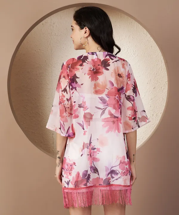 Fbella_Women_Pink_Bloom_Tassel_Chiffon_Shrug