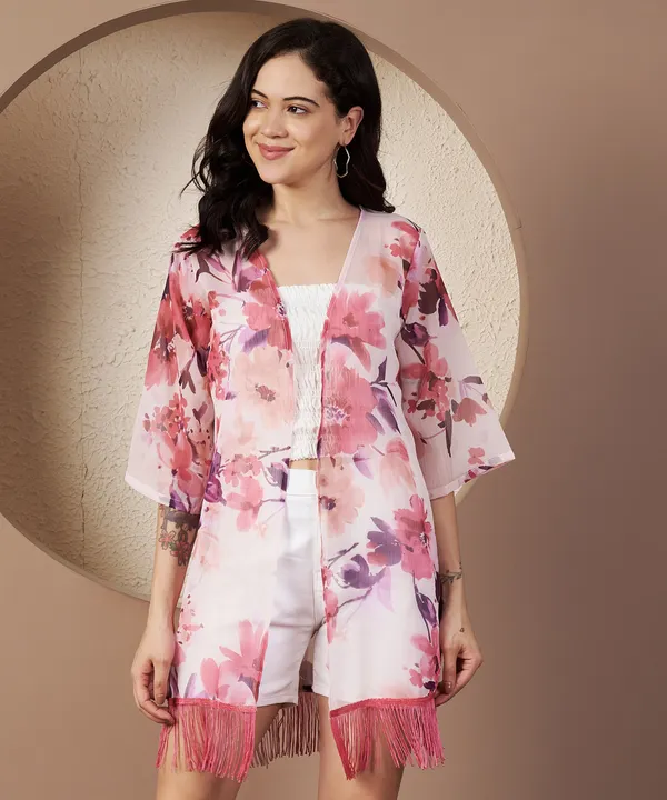 Fbella_Women_Pink_Bloom_Tassel_Chiffon_Shrug