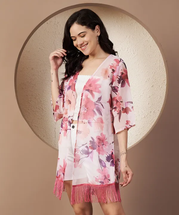 Fbella_Women_Pink_Bloom_Tassel_Chiffon_Shrug