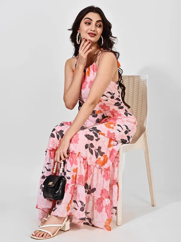 Fbella_Women_Pink_and_Black_Floral_Print_Maxi_Dress_with_Tie-Up_Straps