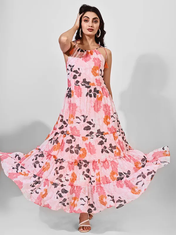 Fbella_Women_Pink_and_Black_Floral_Print_Maxi_Dress_with_Tie-Up_Straps