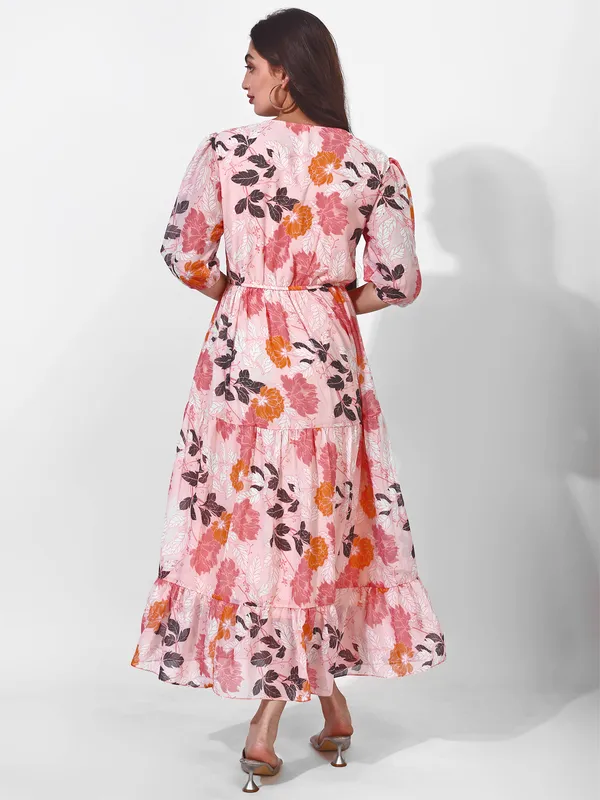 Fbella_Women_Pink_and_Black_Floral_Print_Puff_Sleeve_Maxi_Dress