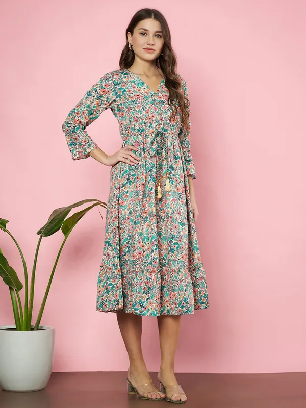 Fbella_Women_Printed_Ethnic_Midi_Dress