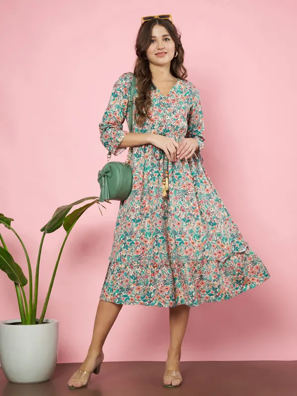 Fbella_Women_Printed_Ethnic_Midi_Dress