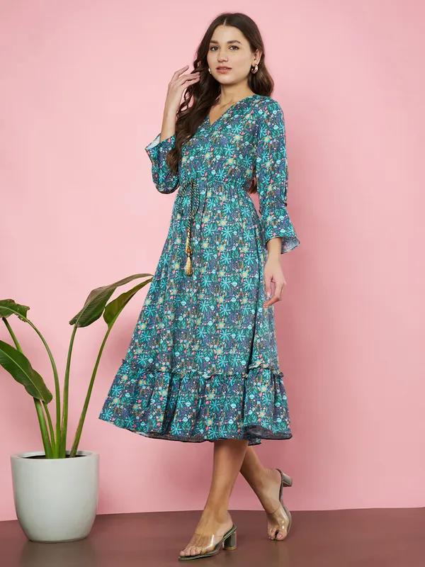 Fbella_Women_Printed_Ethnic_Midi_Dress