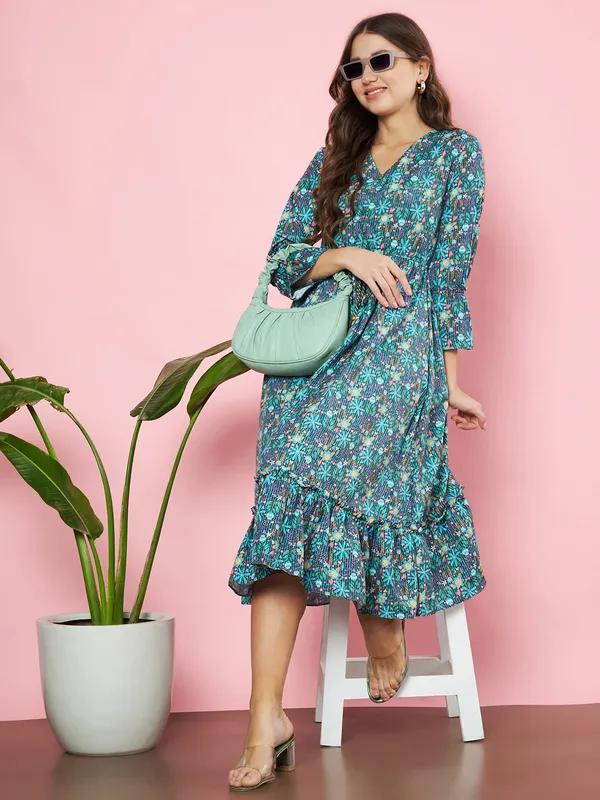 Fbella_Women_Printed_Ethnic_Midi_Dress