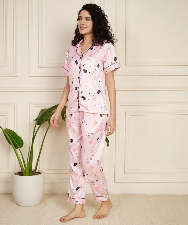 Fbella_Women_Printed_Satin_Sleepwear_Night_Suit_Set