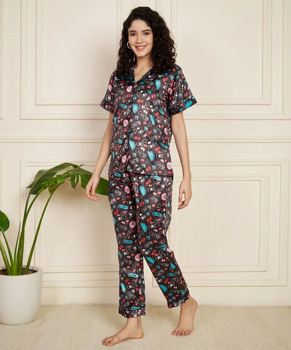 Fbella_Women_Printed_Satin_Sleepwear_Night_Suit_Set