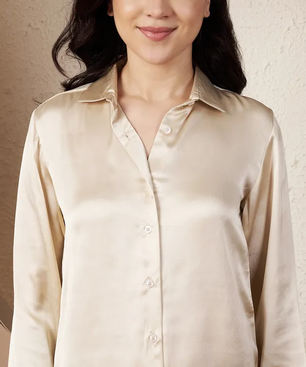 Fbella_Women_Satin_Shirt