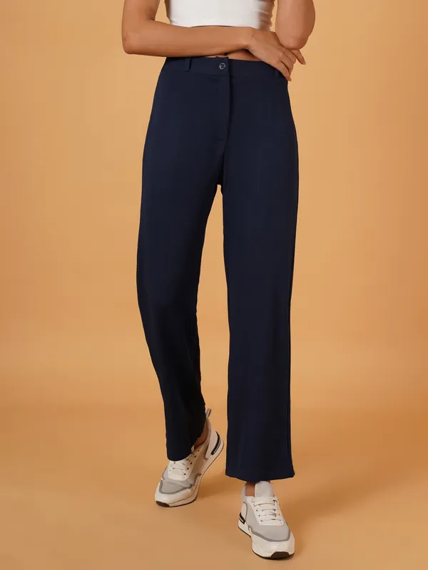 Fbella_Women_Straight-Fit_Navy_Blue_Trouser