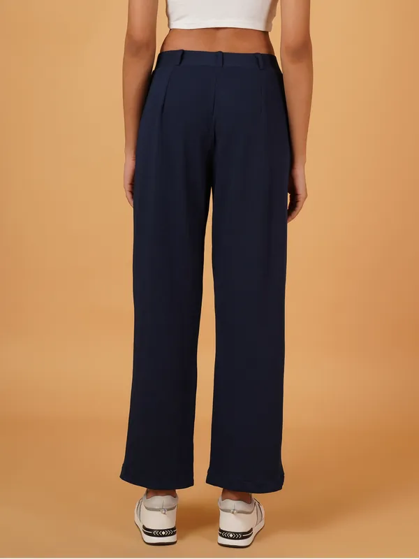Fbella_Women_Straight-Fit_Navy_Blue_Trouser