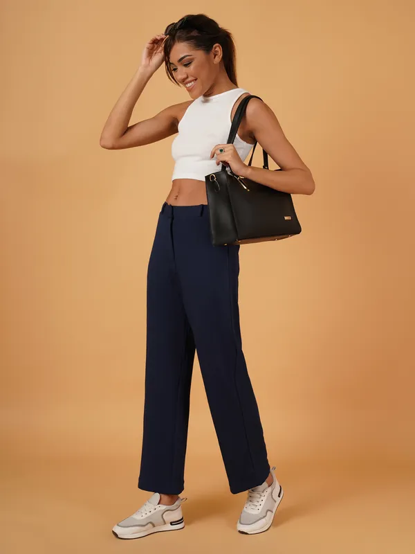 Fbella_Women_Straight-Fit_Navy_Blue_Trouser