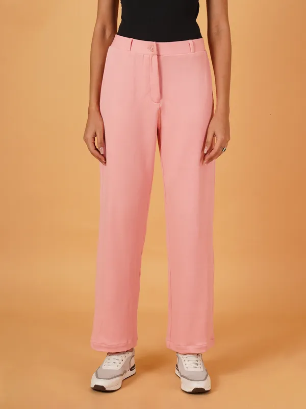 Fbella_Women_Straight-Fit_Pink_Trouser