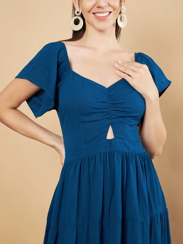 Fbella_Women_Teal_Flare_Long_Maxi_Dress