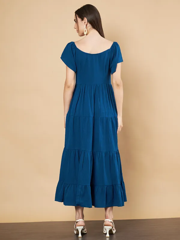 Fbella_Women_Teal_Flare_Long_Maxi_Dress