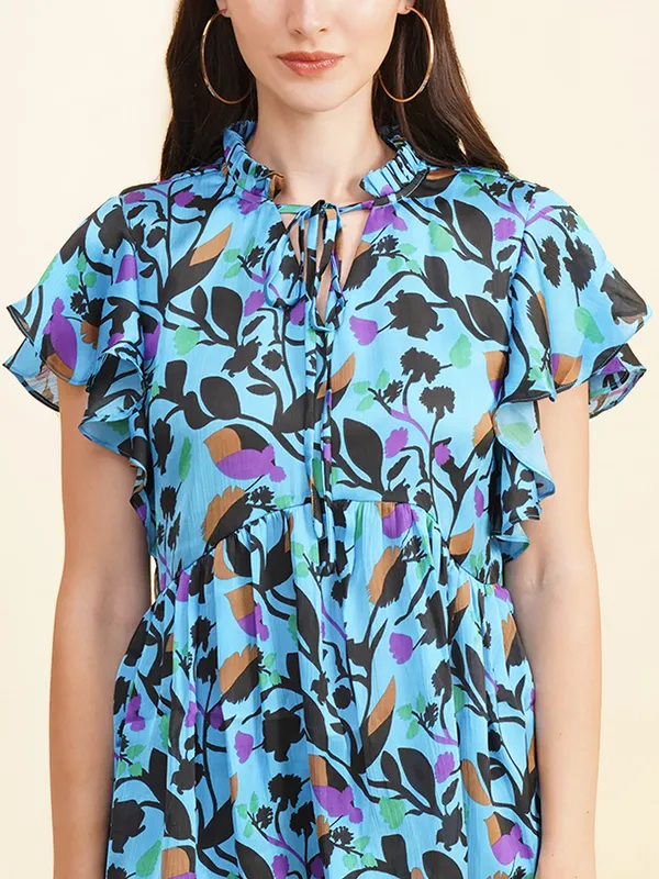 Fbella_Women_Tie-up_Flared_Sleeve_Top