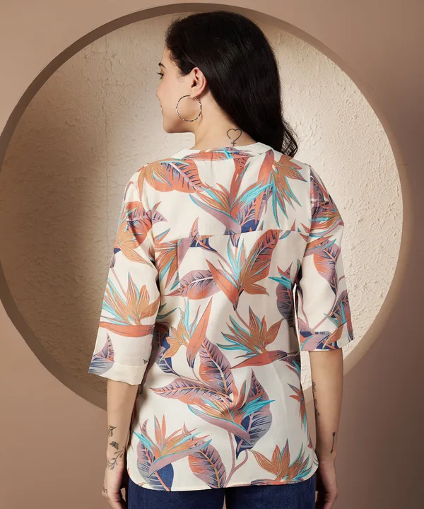 Fbella_Women_Tropical_Breeze_Poly_Cotton_Top