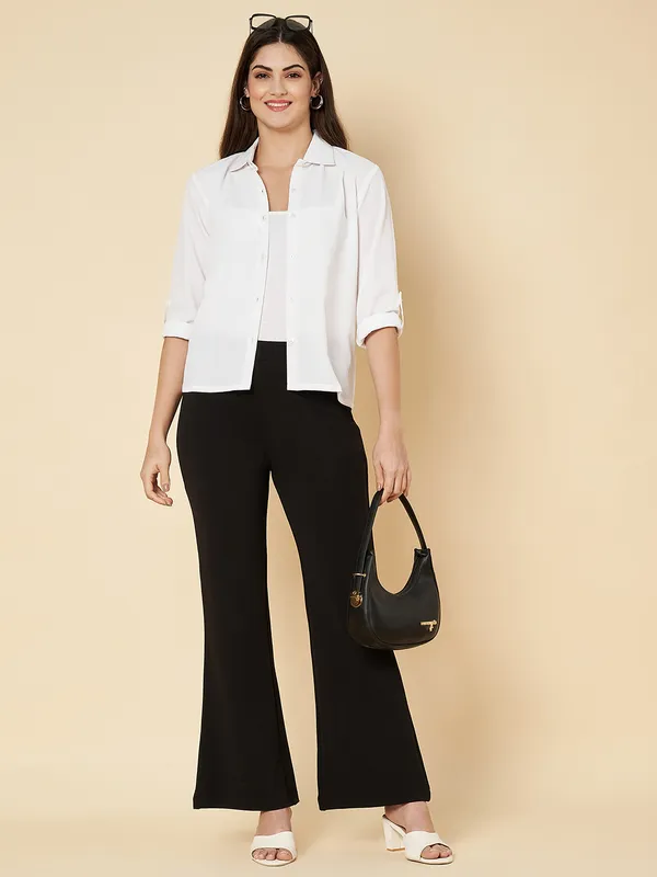 Fbella_Women_White_Crop_Shirt